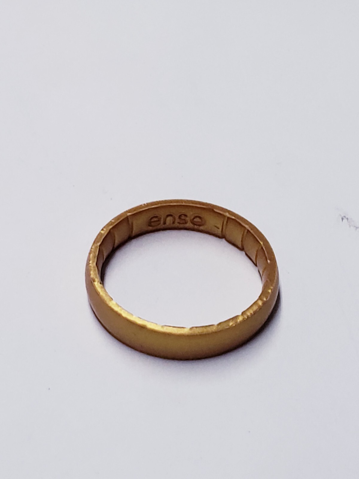 ENSO RINGS ELEMENTS CLASSIC THIN SILICONE RING – GOLD SIZE 8