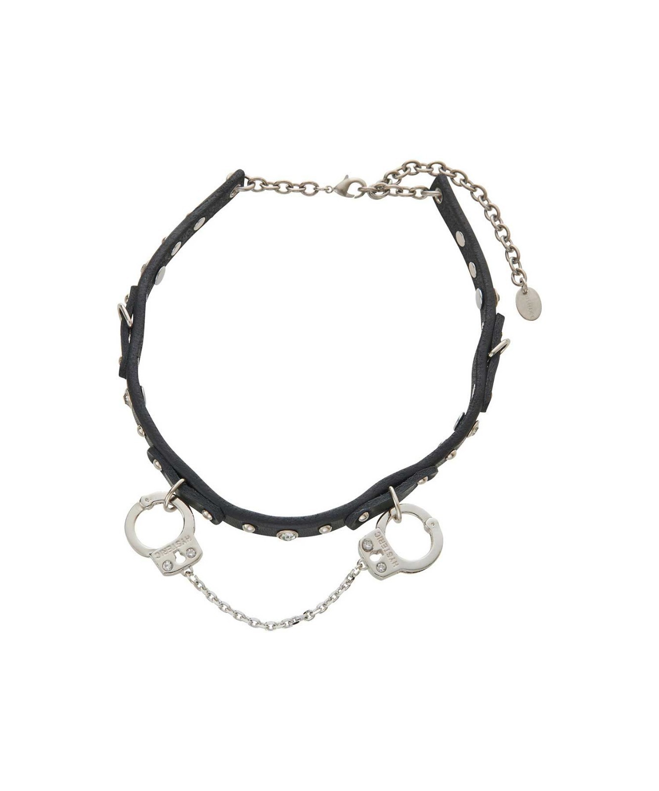 HYSTERIC GLAMOUR WOMEN HANDCUFFS Leather Choker Black Japan Authentic Japan
