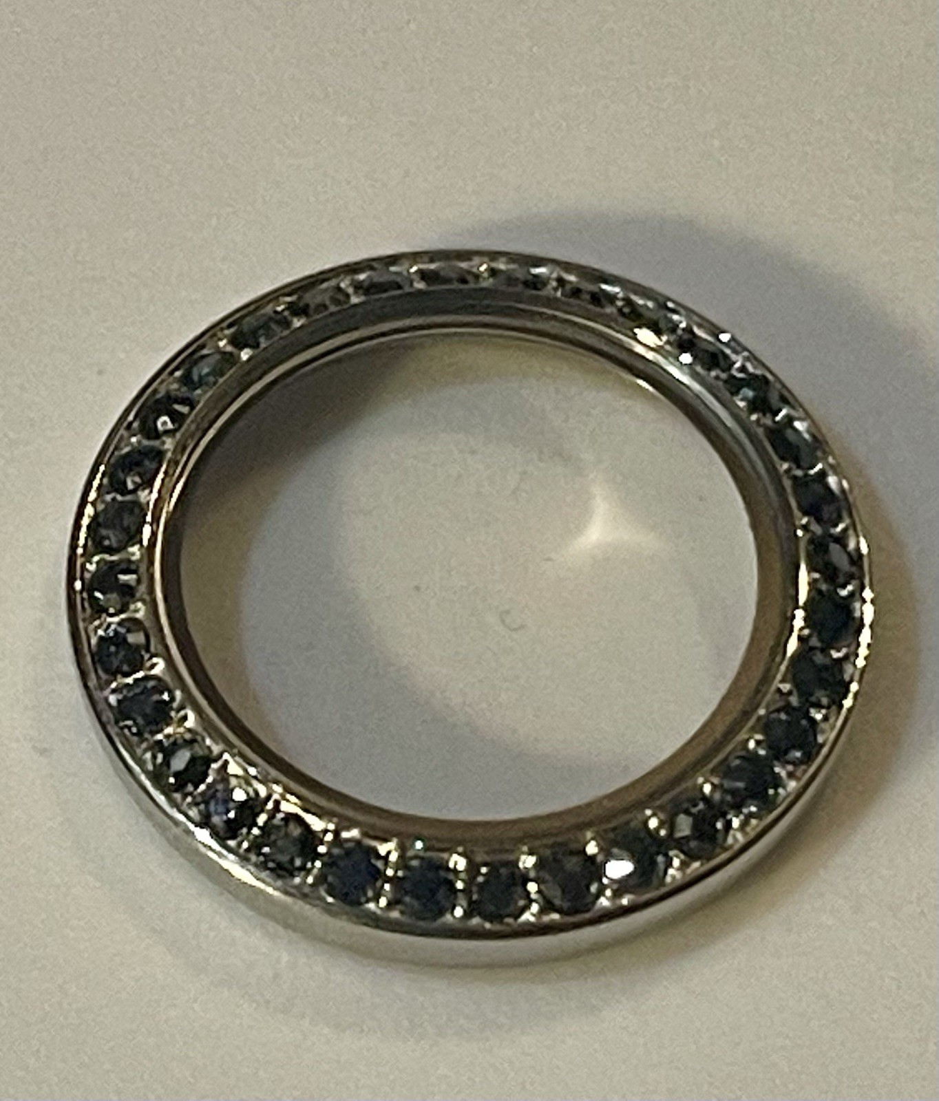 Origami Owl Petite Silver Tone Face ONLY Jet Swarovski Crystals NWOT (Ref#179)