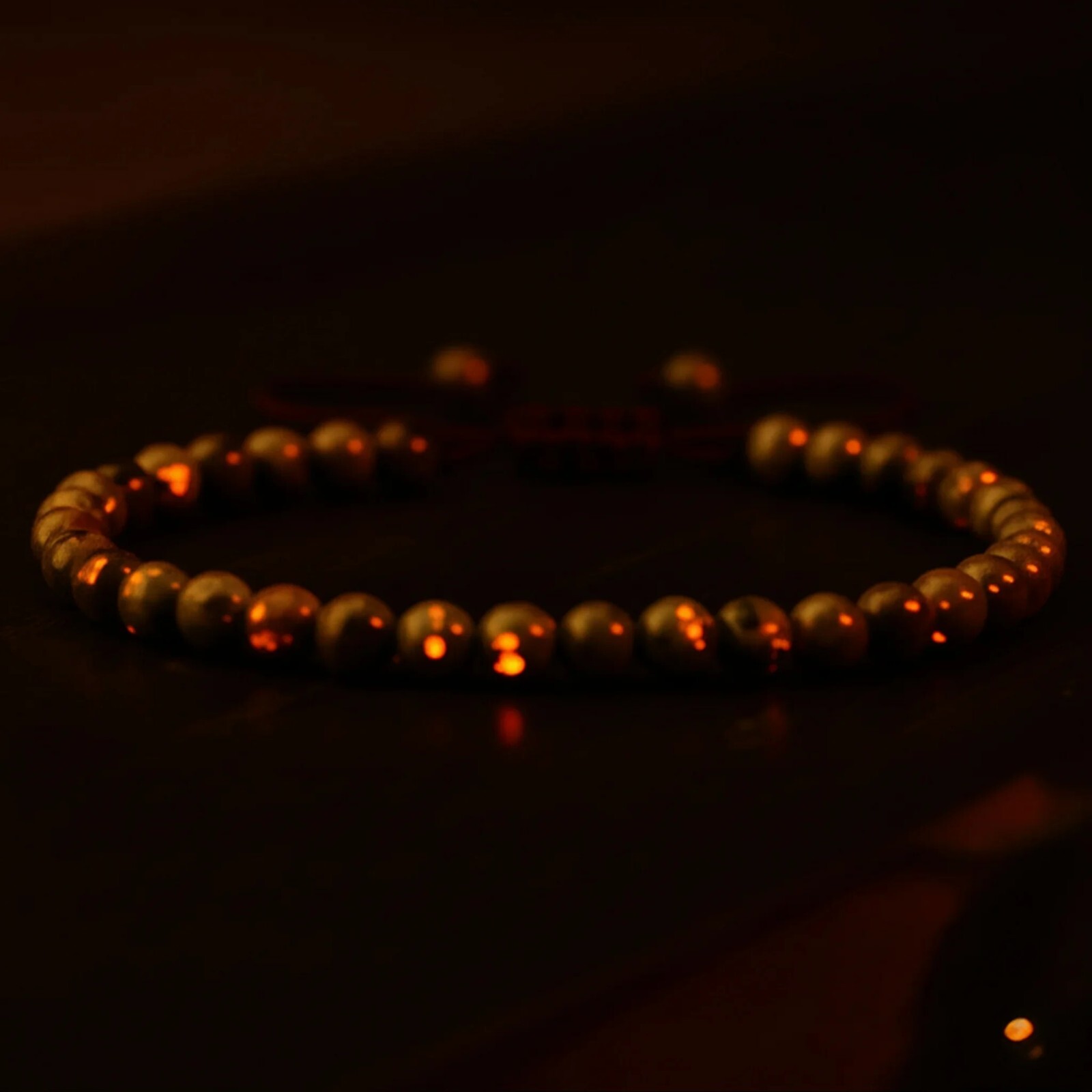 Glowing Yooperlite 4mm Beads UV Reactive Flame Stone Healing Bracelet Handmade