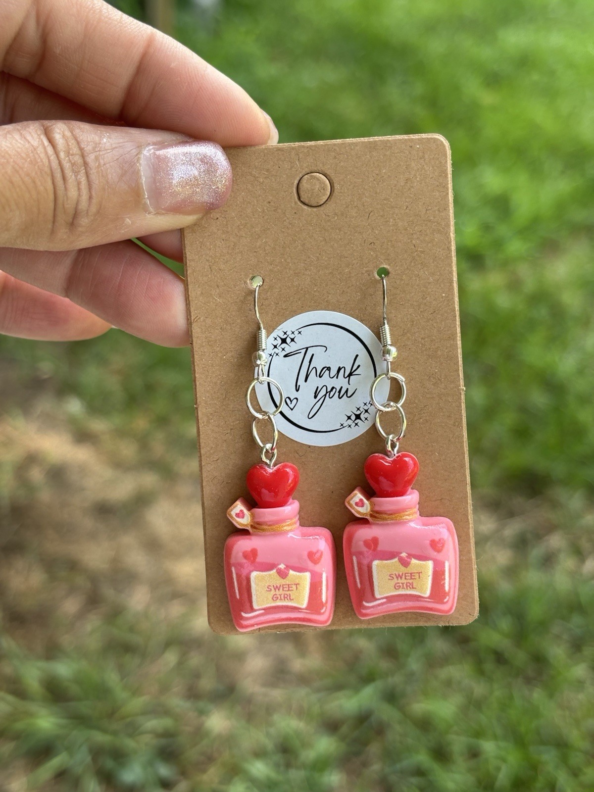 Cute perfume Dangle Earrings For Women Girls