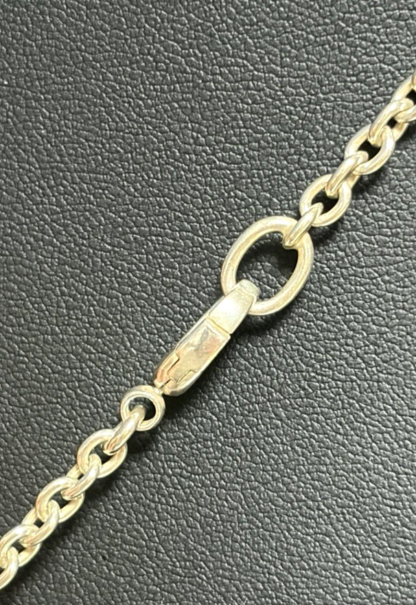 Gucci Interlocking Necklace Sterling Silver 925 Pendant with Box and Accessories