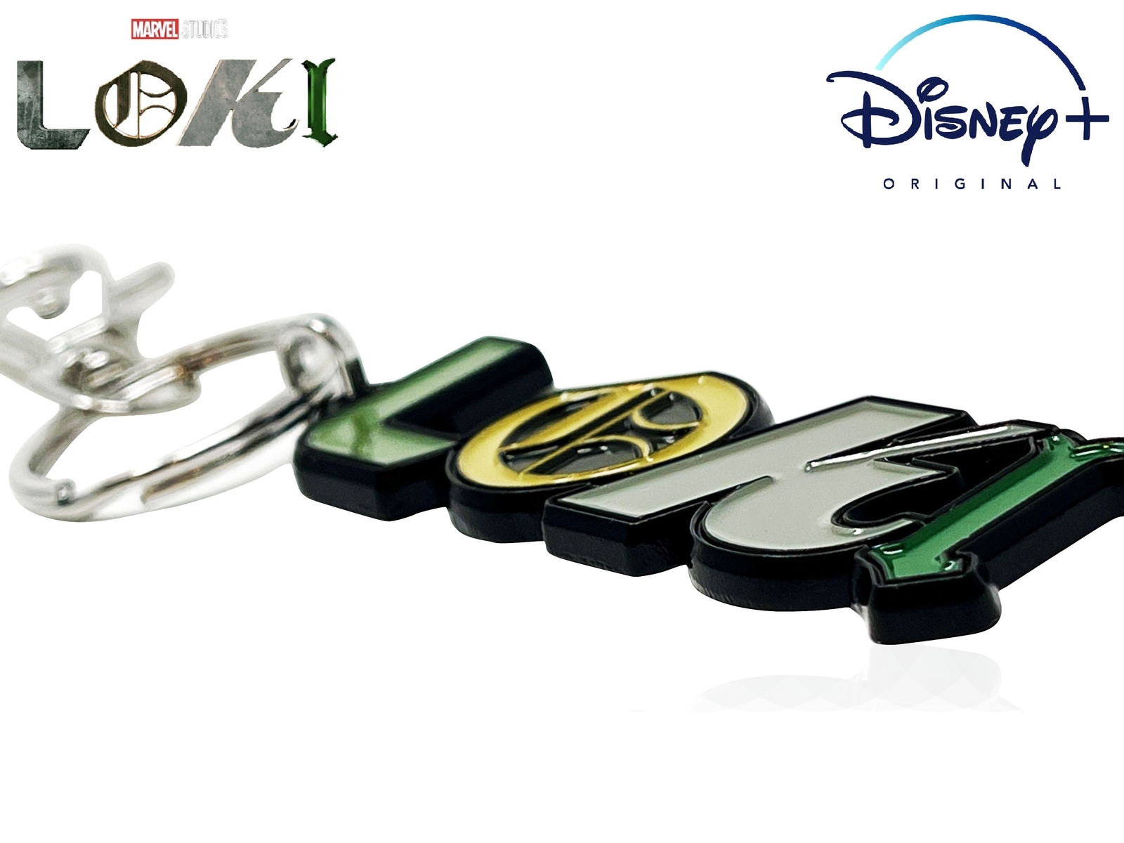LOKI Logo Keychain, Official Marvel Disney+ Exclusive Limited Edition Combo Pack