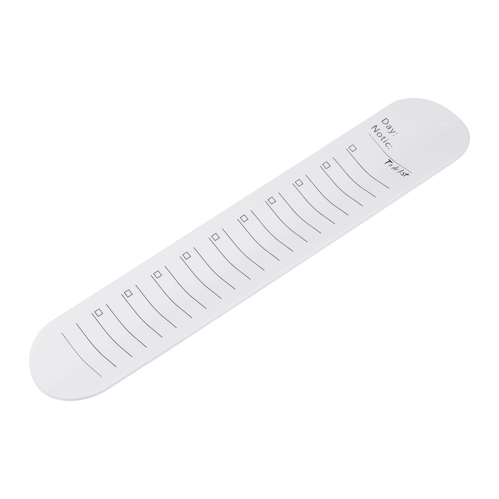 Silicone Memo Wrist Band 20cm Measure 237mm x 46mm Line Block White