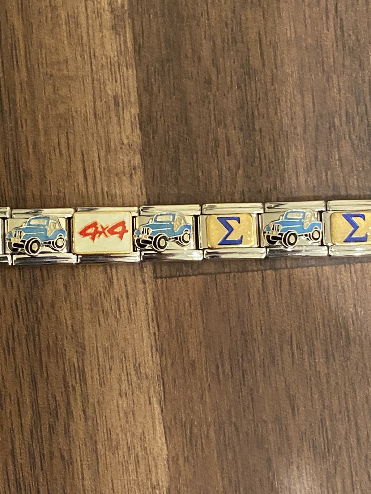 19 Charm Jeep *Completed Bracelet * Italian Charm New