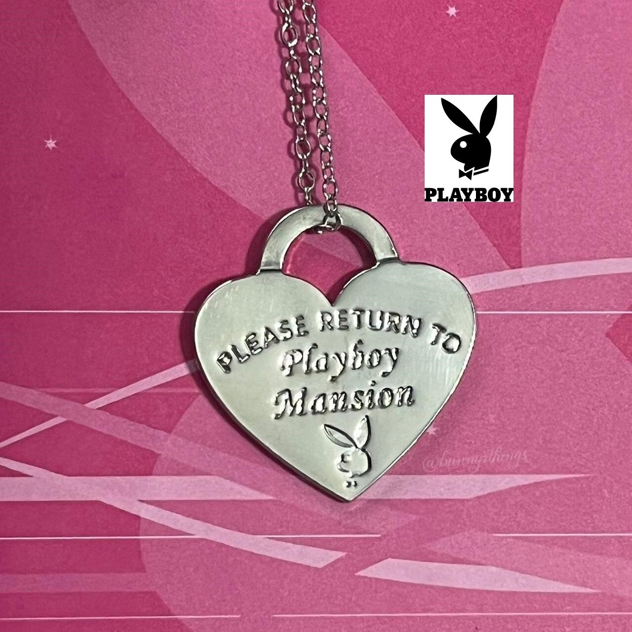 PLAYBOY #1 Playmate Please Return To Mansion Heart Necklace RRP £299 Jewelry