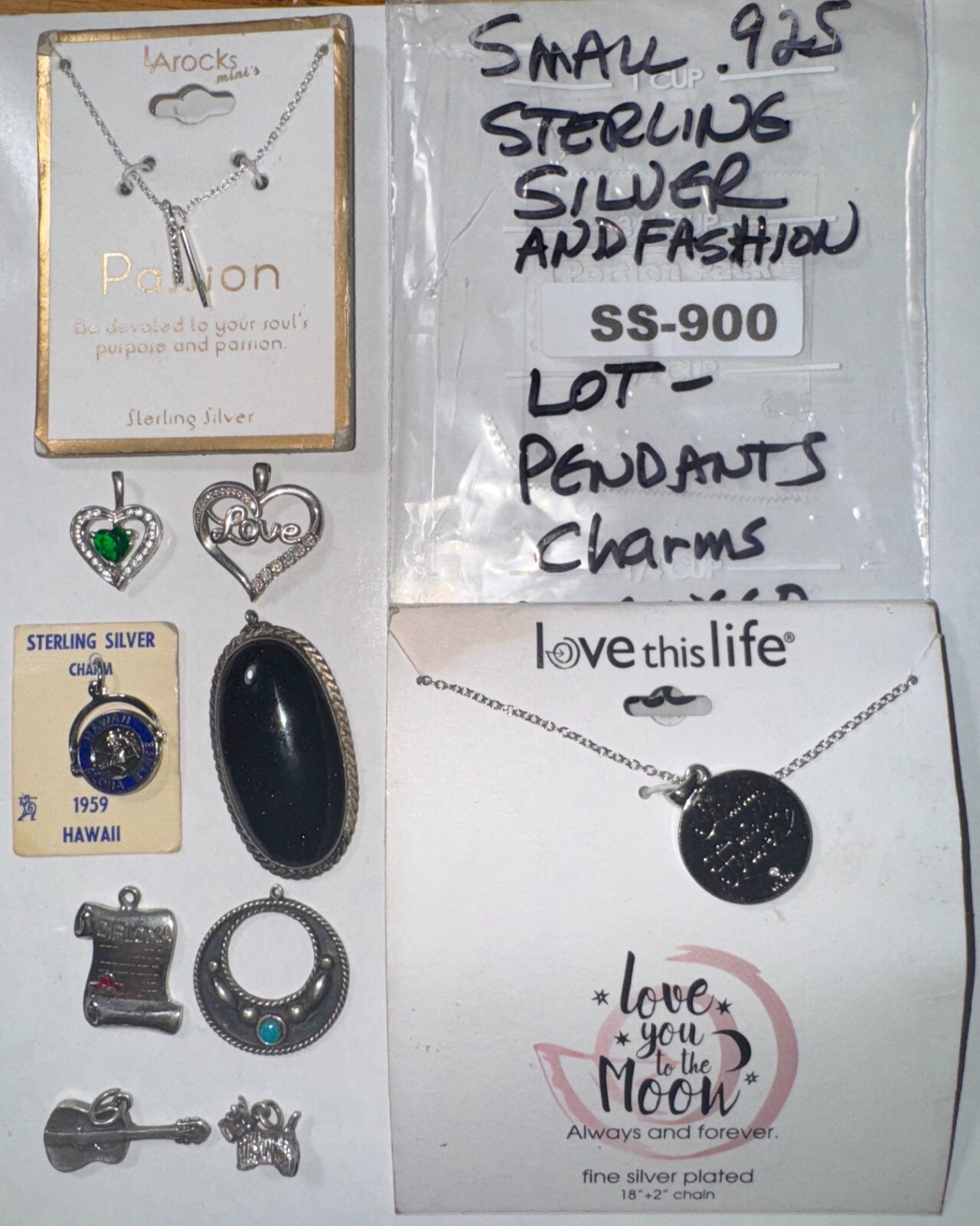 Sterling Silver & Fashion Pendants Charms Hawaii Scottie Guitar & More SS-900