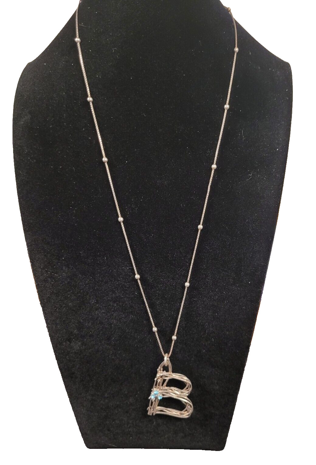 B Initial Necklace Signed By – it’s mYne