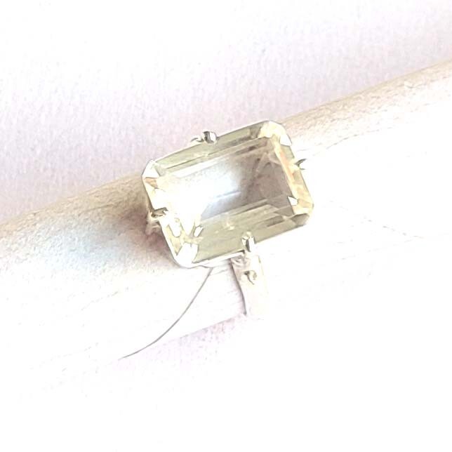 Crystal Quartz 925 Sterling Silver Handmade Dainty Fine Ring All Size Available