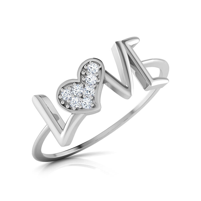 Love Shape moissanite gemstone 925 Silver Friend Gift For Girlfriend