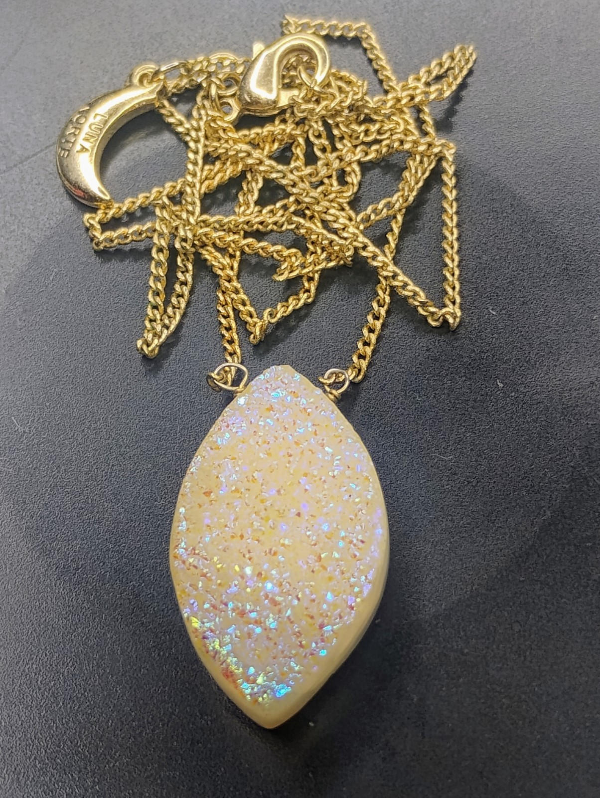 Luna Norte Druzy Pendant Necklace