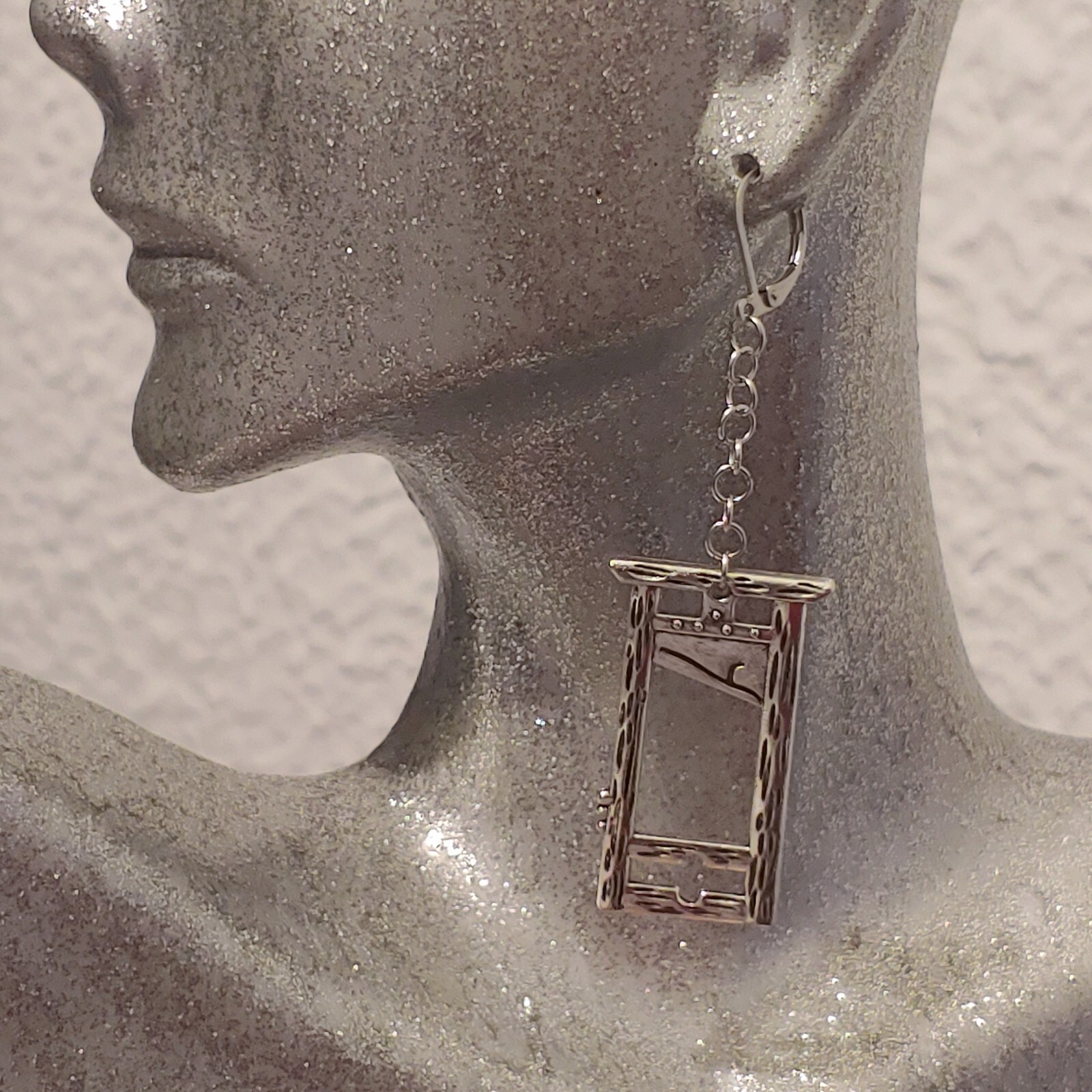 Guillotine Dangle Earrings Punk Goth Halloween