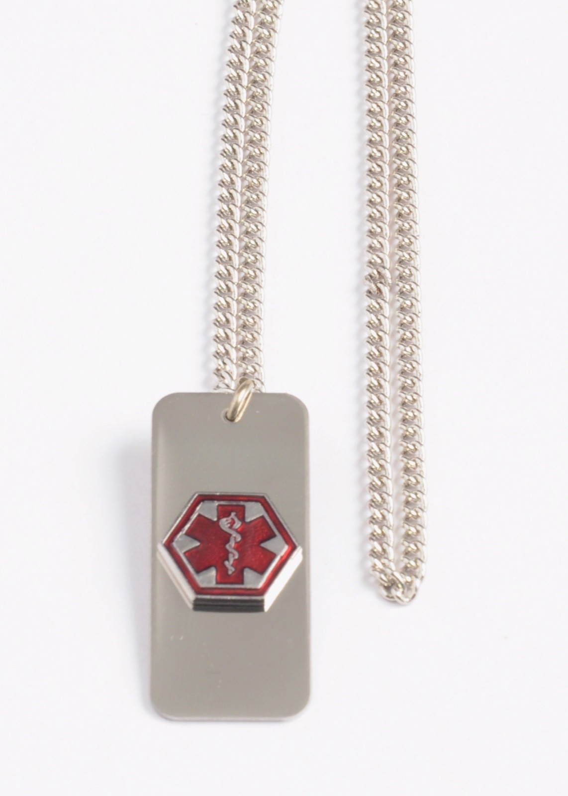 Heart Patient-Medical Alert ID necklace ,USA made, FREE ID Wallet Card,Engraving