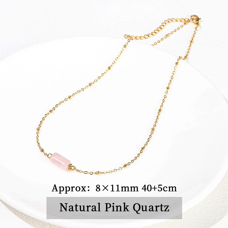 JD Handmade Boho Necklace Natural Amethyst Faceted Bead Pendant Necklace For Wom