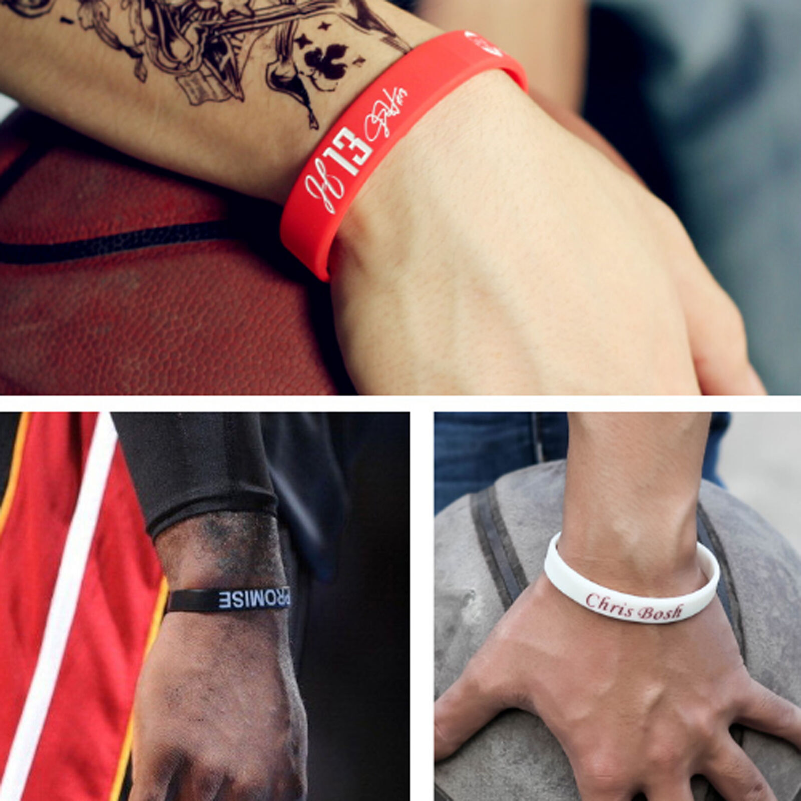 Custom Silicone Wristbands Personalize Engraved Logo/Text Rubber Bracelets