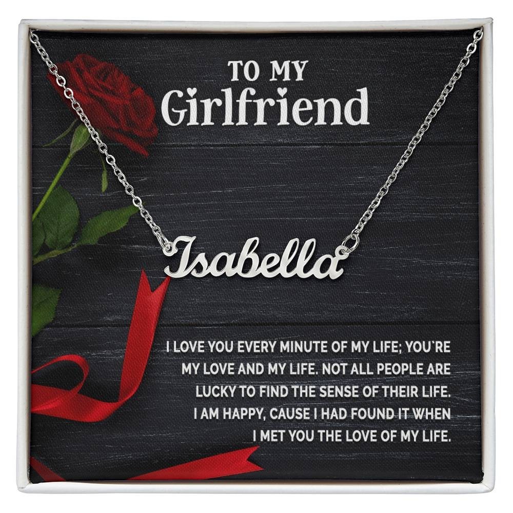 Custom Name Necklace Gift for Girlfriend Romantic Personalized Jewelry