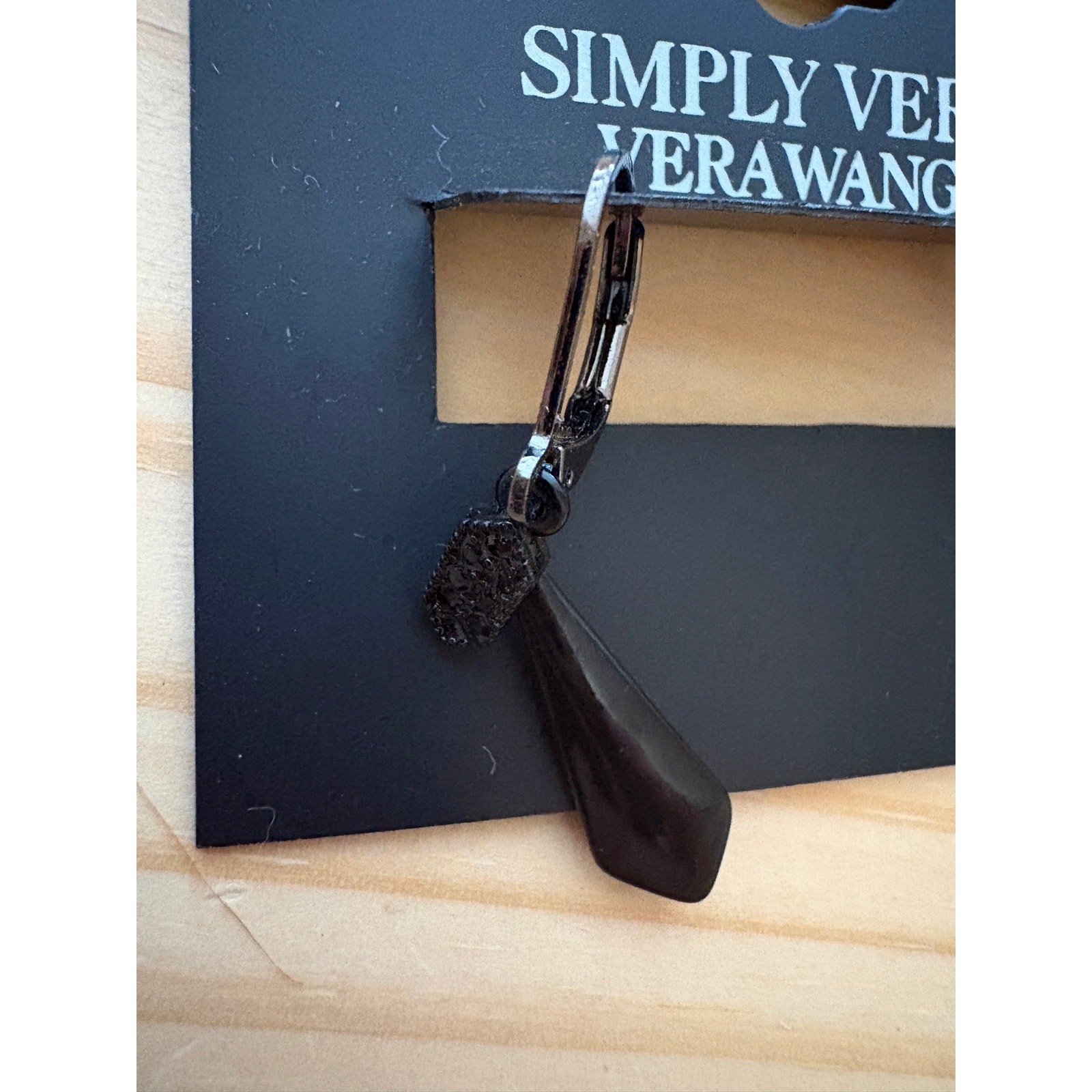 Simply Vera Vera Wang Earrings Arrow Shape Dangle Black Formal Dressy