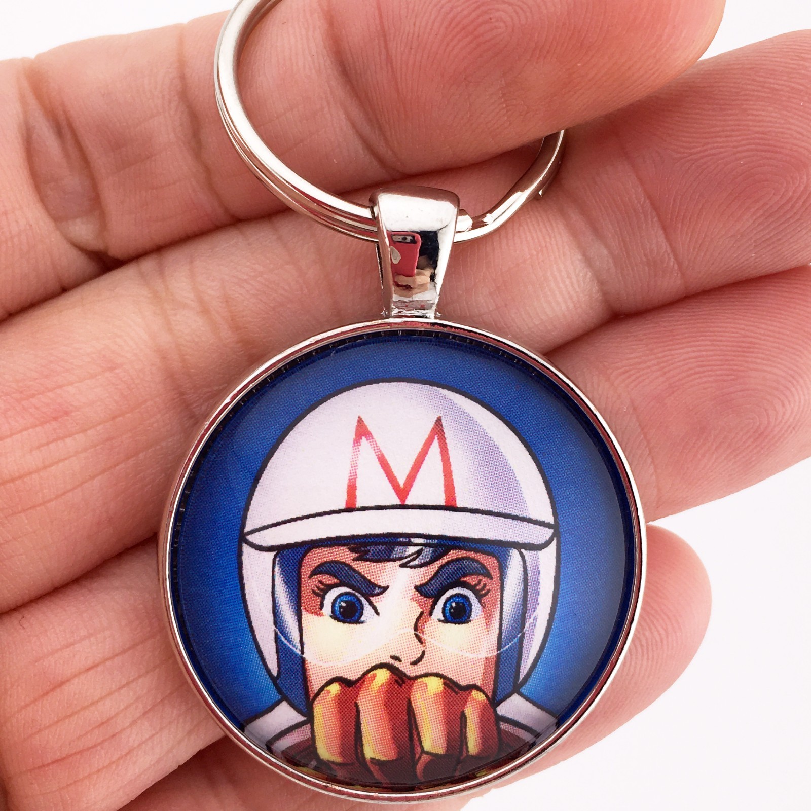 Speed Racer Key Ring Necklace Cufflink Tie Clip Ring Earrings Mach GoGoGo Mach 5