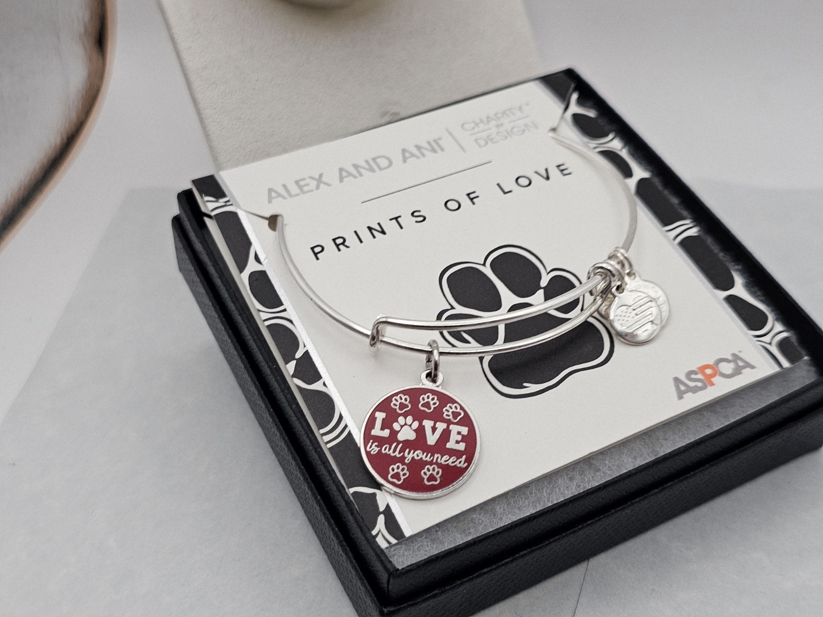 Alex and Ani ‘Charity by Design, Prints of Love’ Devotion Charm Bangle