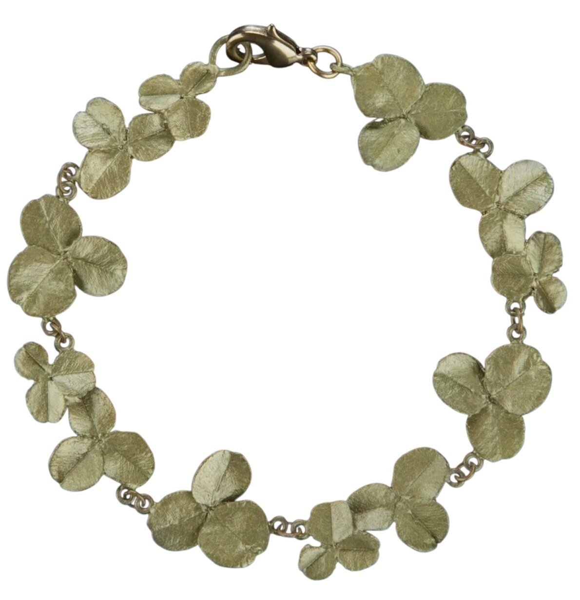 Michael Michaud Clover Bracelet Handcast Botanical Jewelry Nature Gift