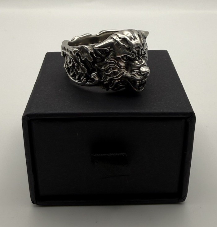 Volstead X Apothecary 87 Sterling Silver Wolf Ring 925 Alpha Male – Z 21.8mm
