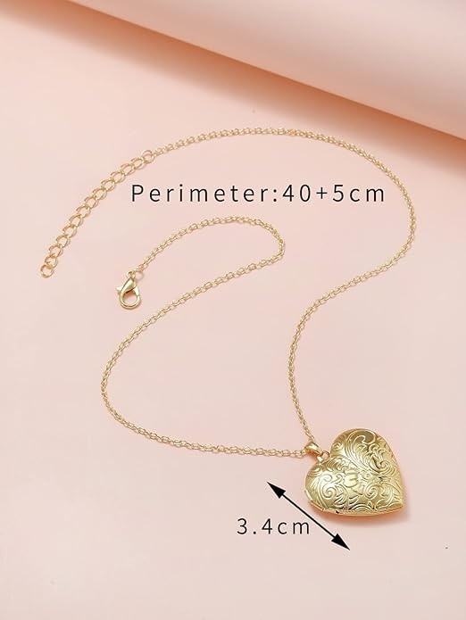 Collares 14K Collar Con Pendiente de Corazon Joyeria Fina Regalos para Mujeres