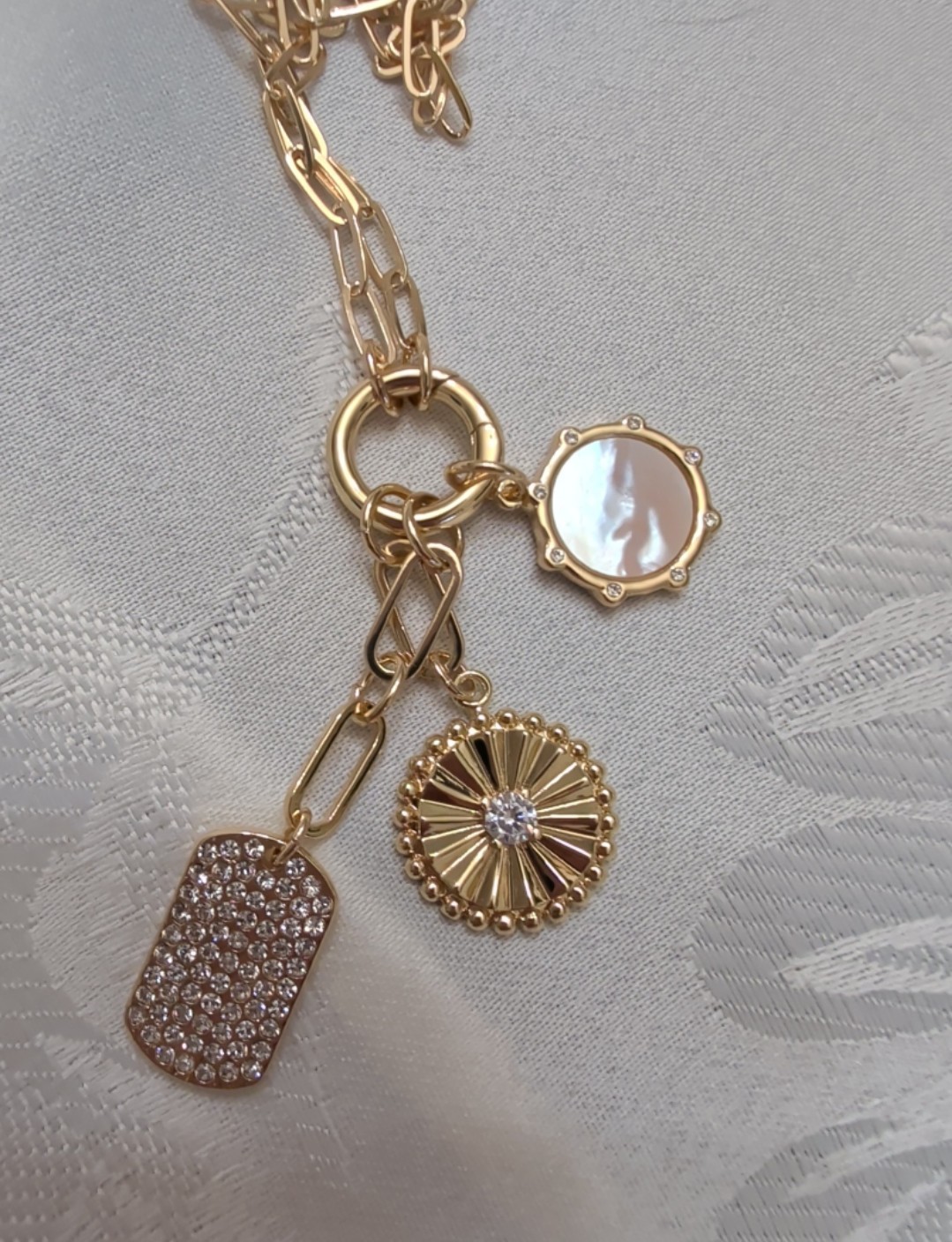 Park Lane ASPEN 3 In 1 Necklace Set Charms ~ Gold Plated Designer Inspired BNWT