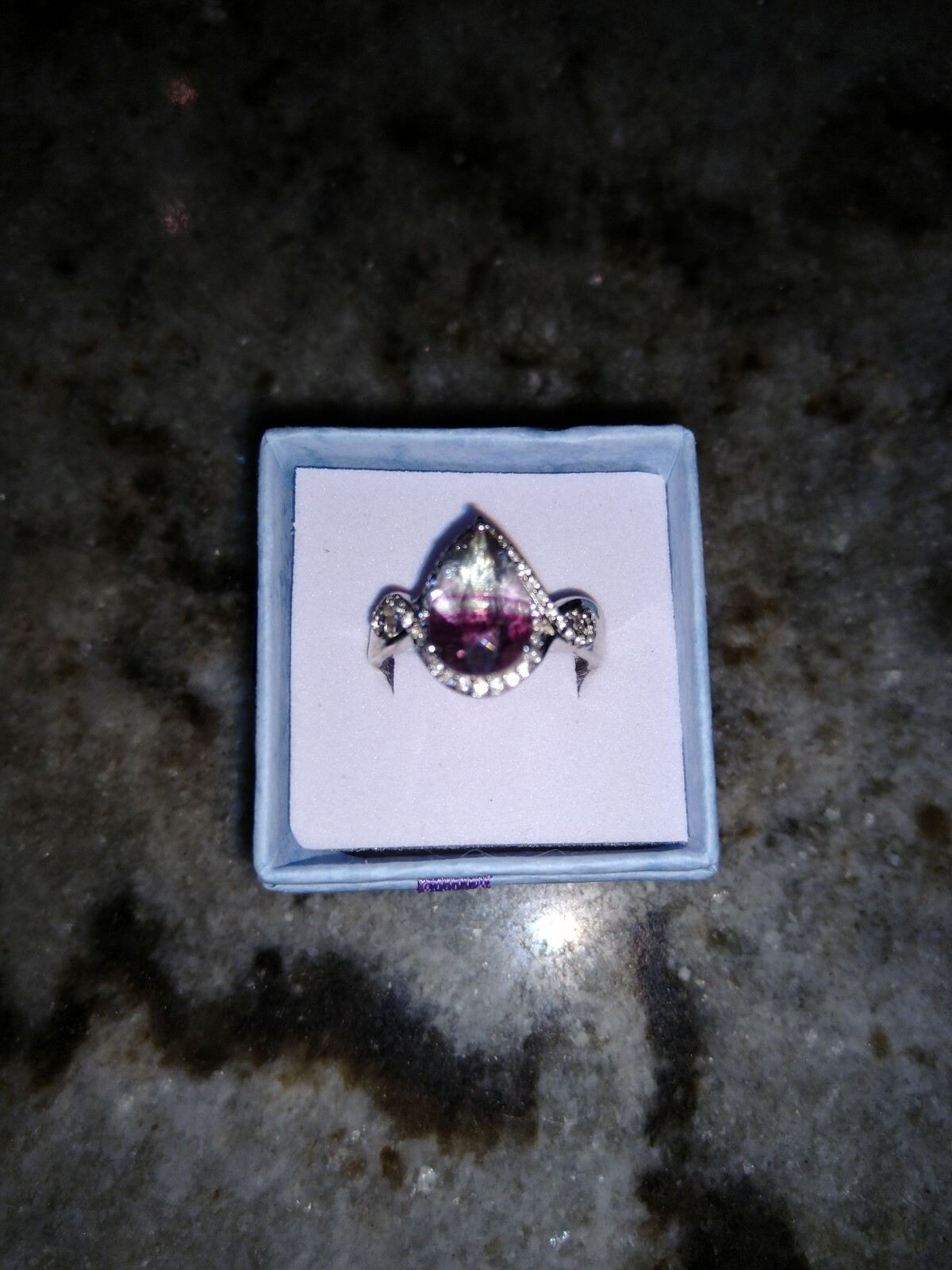 Stunner HUGE 3.80 ctw SOLITAIRE MultiFluorite, Zircon Ring in Plat/SS (Size 7.0)