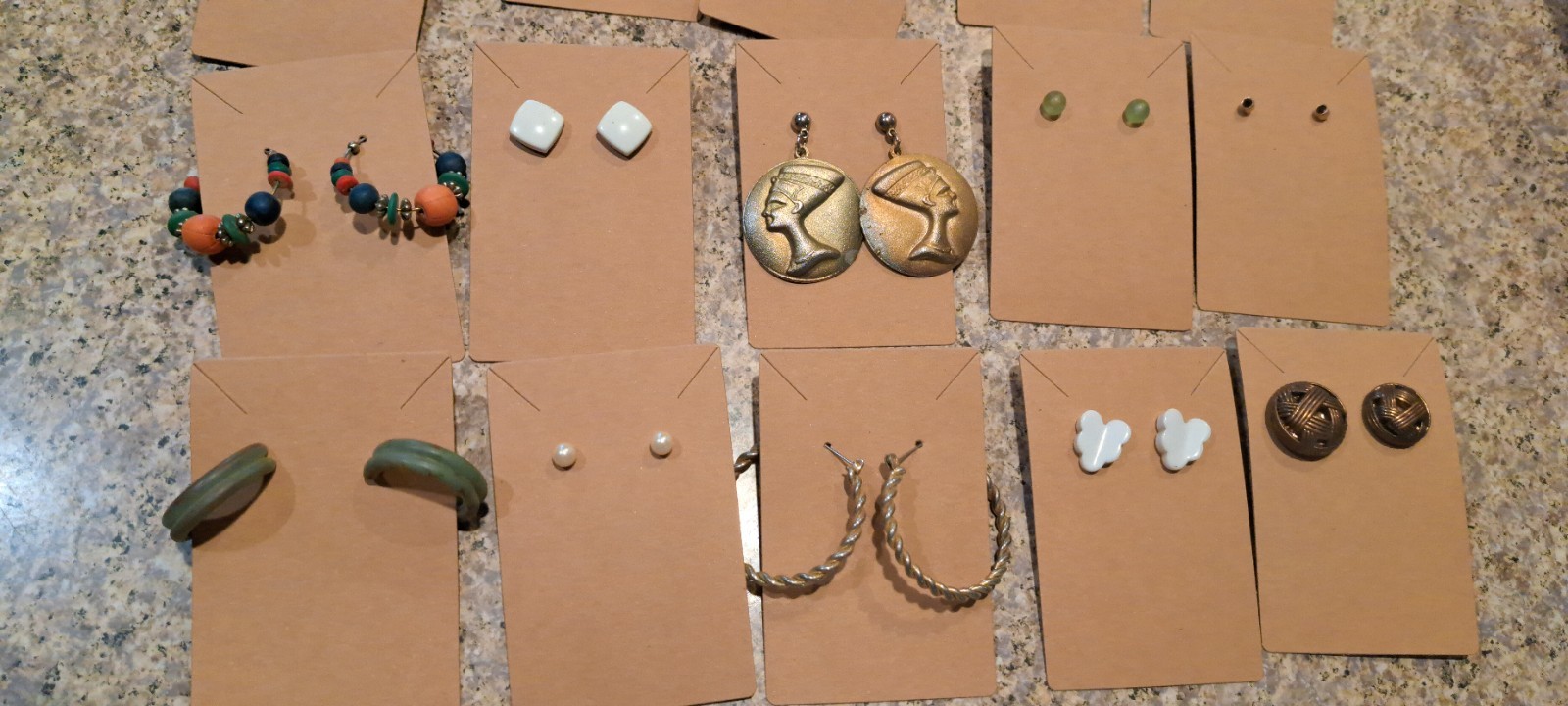 Lot Of 20 Pierced Earrings Pairs Variety Vintage To Now, Costume (Lot#1) READ