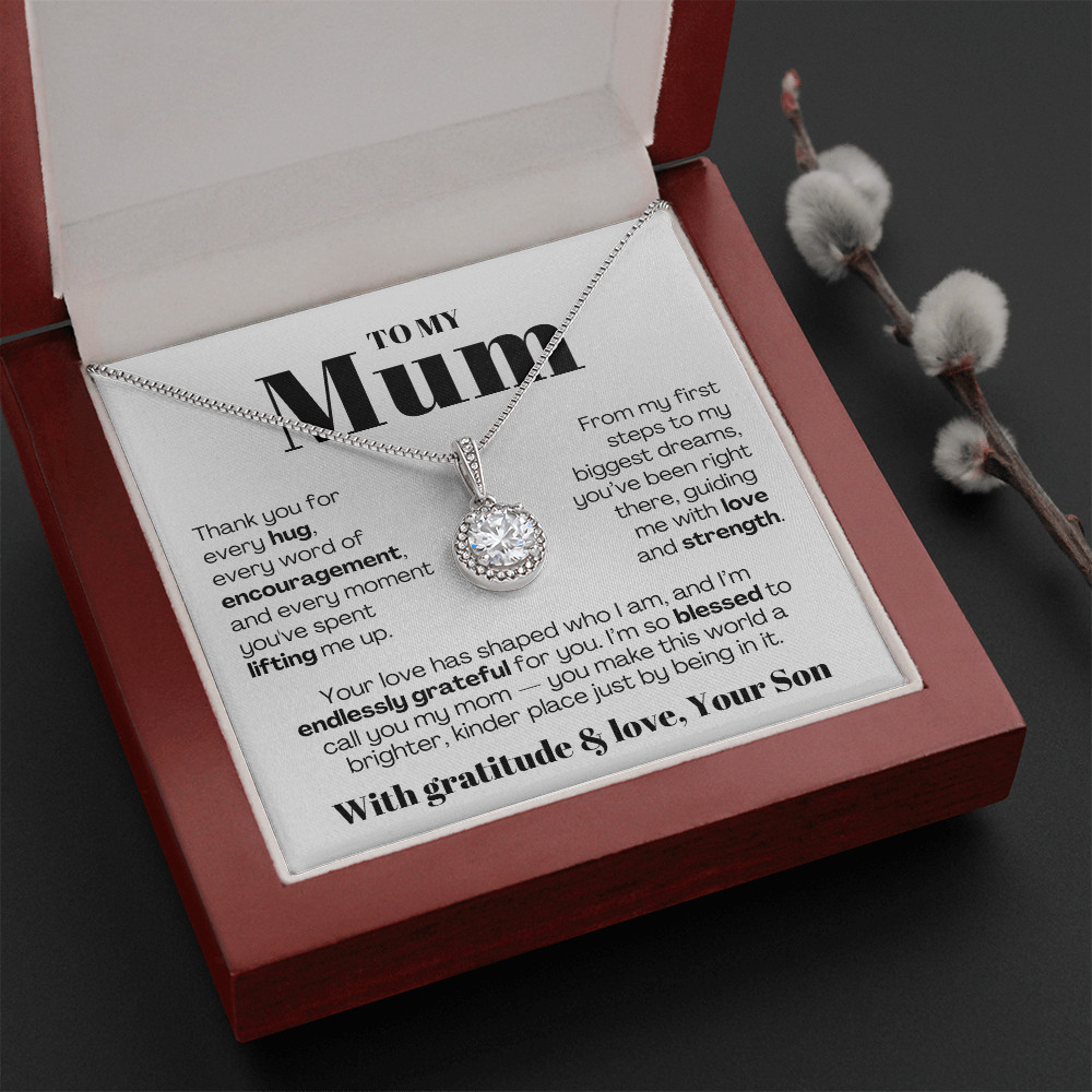 To My MOM necklace Mother’s day Birthday christmas heartfelt Gift from son