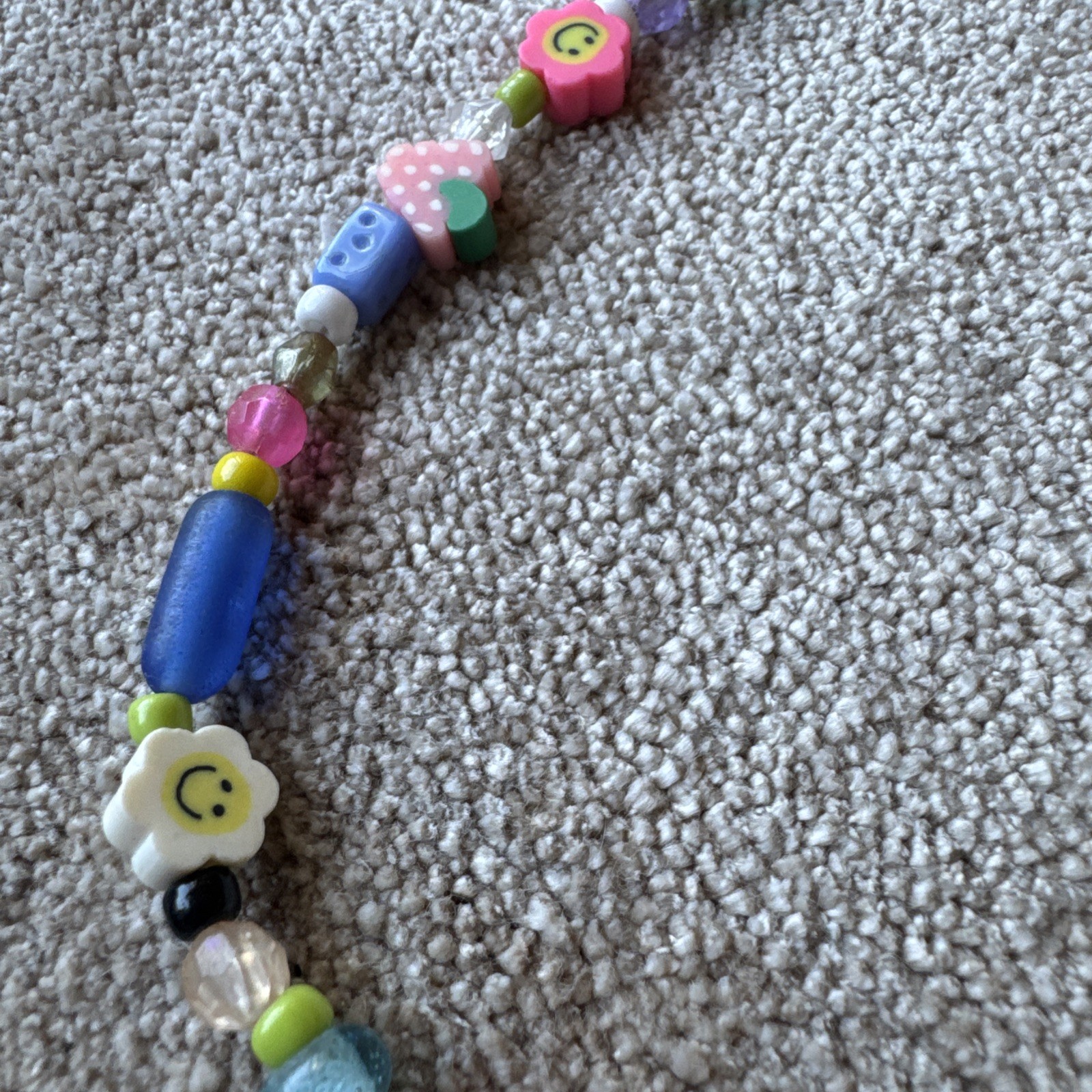 Multi Color Multi Beaded Necklace Choker 16” Long