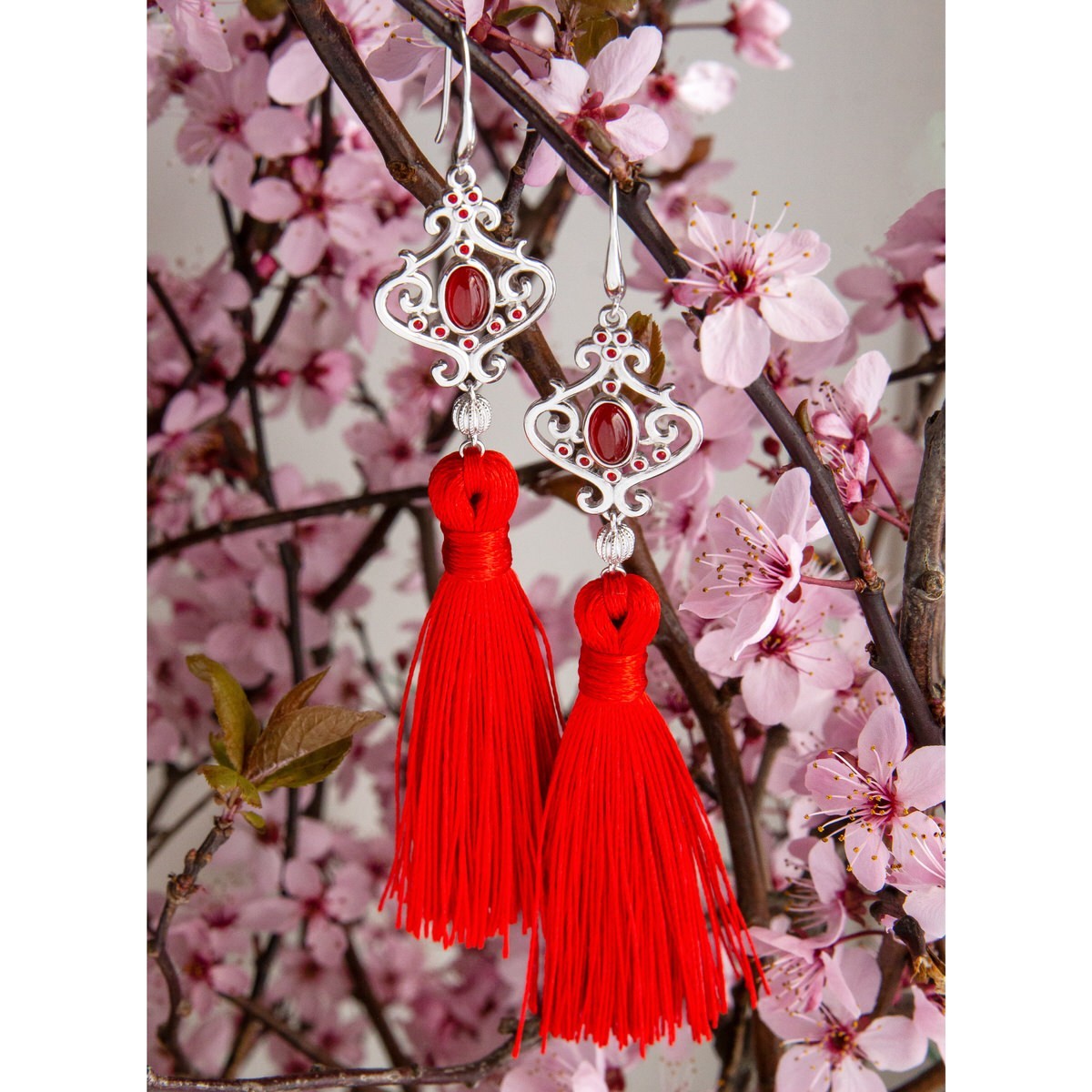 Disney X RockLove NEW ‘Mulan’ Wisdom Tassel Earrings in Sterling Silver