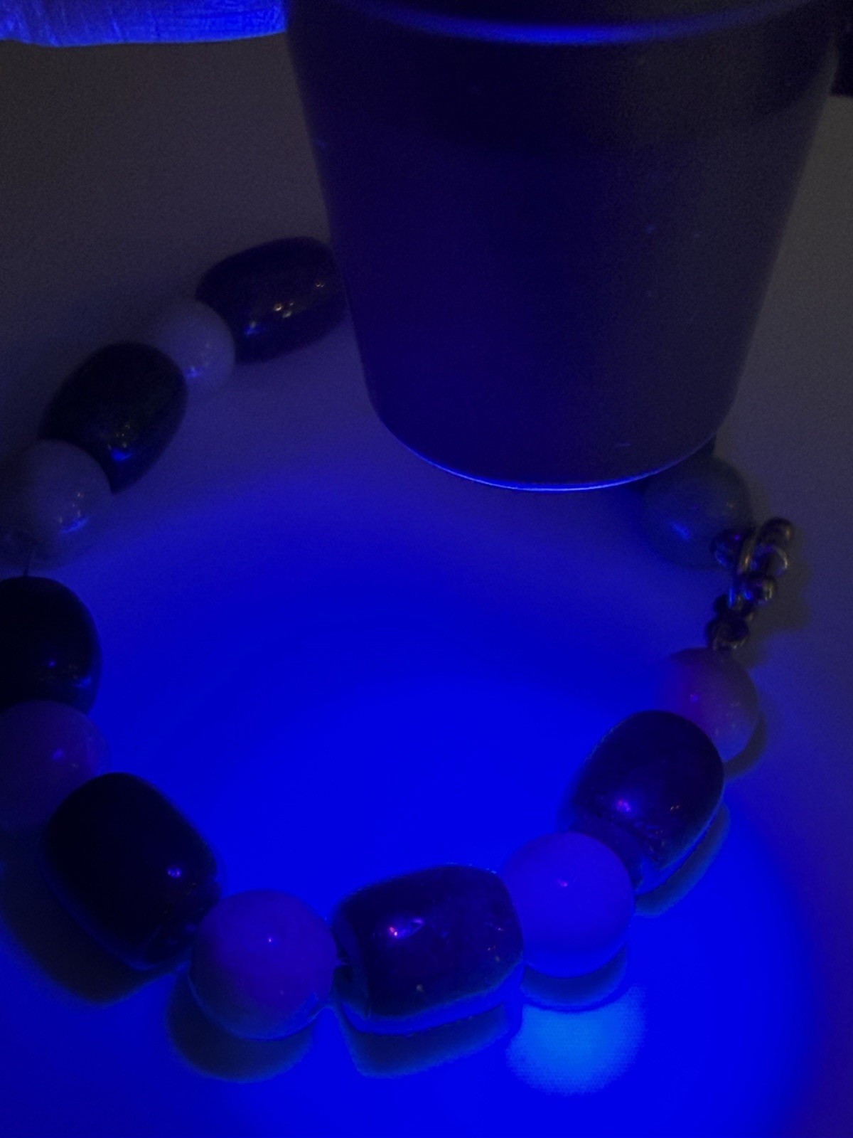 Vintage Natural Green Nephrite Jade & Agate Barrel Bead Toggle Bracelet 19.5cm