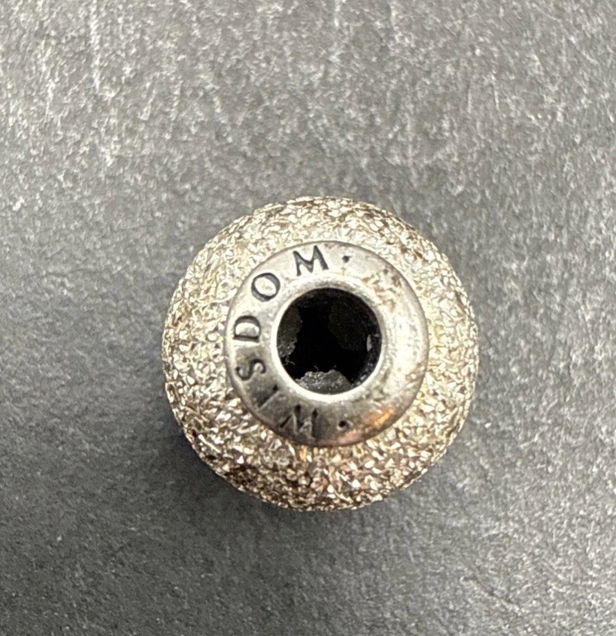 Pandora Signed Wisdom Charm Essence Collection Retired 925 J3