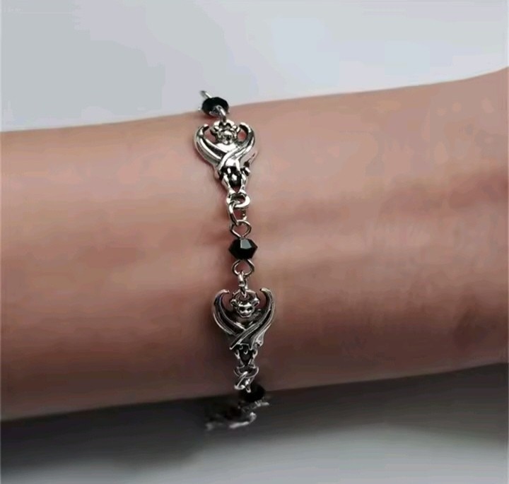 Gothic Bracelet Collection Spider Skull Bat Skeleton Witch Punk Adjustable Gift