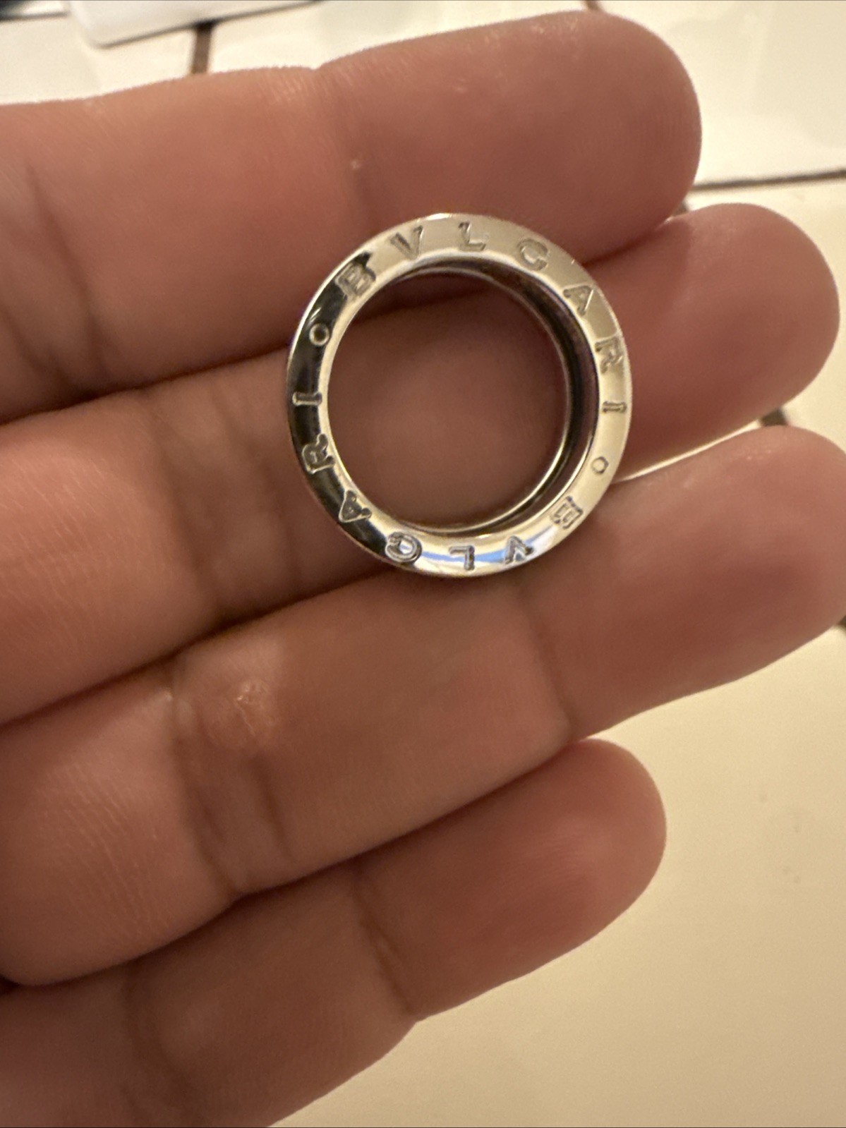 BVLGARI B.Zero1 Save the Children Ring Sterling Silver 925 Size 5 3/4 (51)