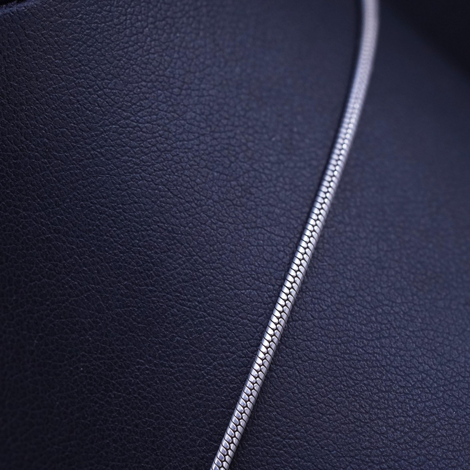 16” 1.6mm, vintage Italian sterling silver 925 snake chain necklace