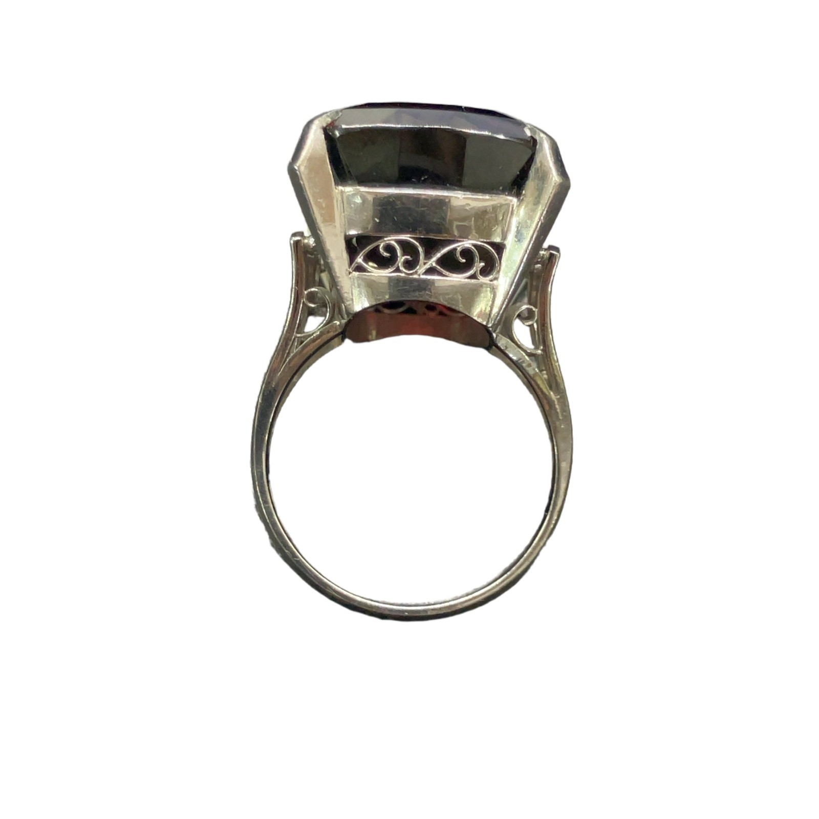 Massive Garnet 42.74ct Ring PM850 Platinum 17.2g 11393739