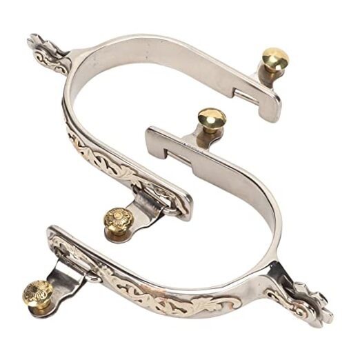 2Pcs Western Cowboy Spurs, Stainless Steel Western Spurs, Men Women Horse