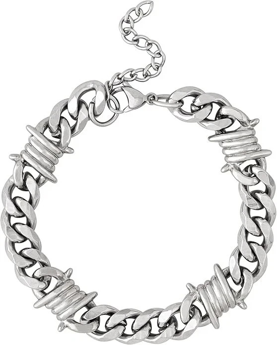 Barbed Wire Bracelet, Emo Punk Grunge Bracelet, Goth Jewelry, Christmas Jewel