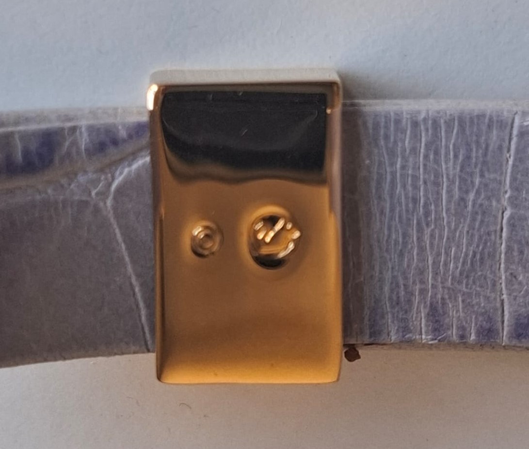 Swarovski Crystal Cuff Bangle Bracelet Gold Tone Purple Lavender Cluster