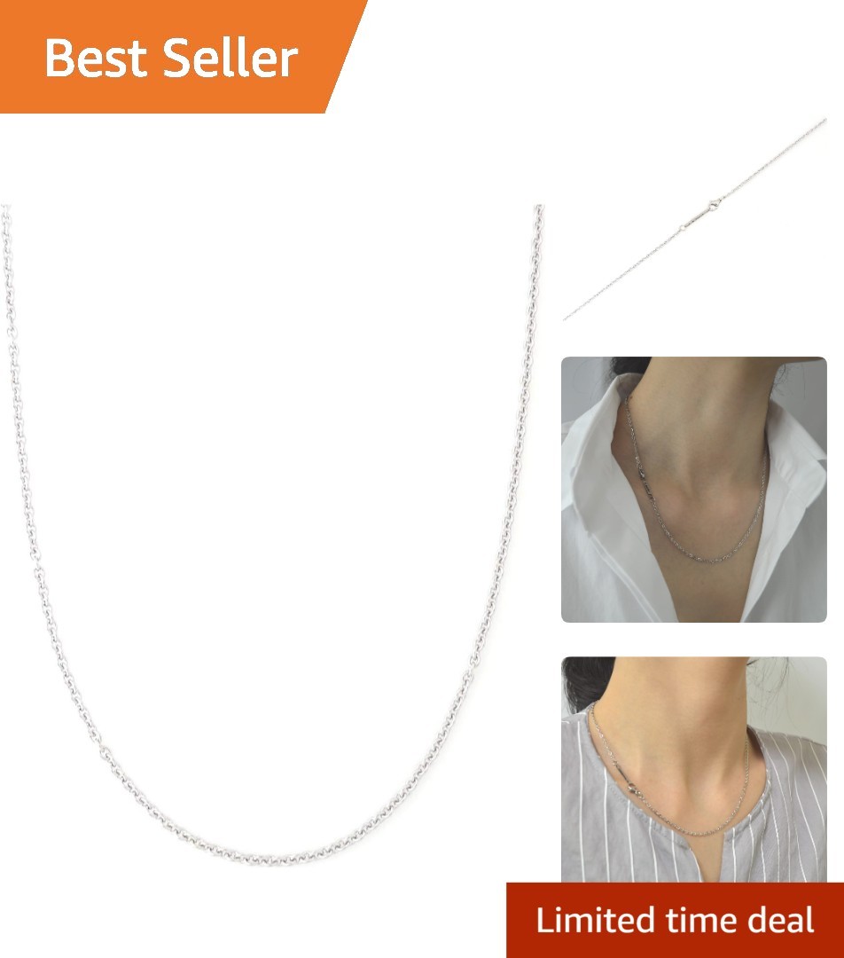 Versatile 2MM Stainless Steel Necklace – Adjustable Length from 16 to 30 Inches