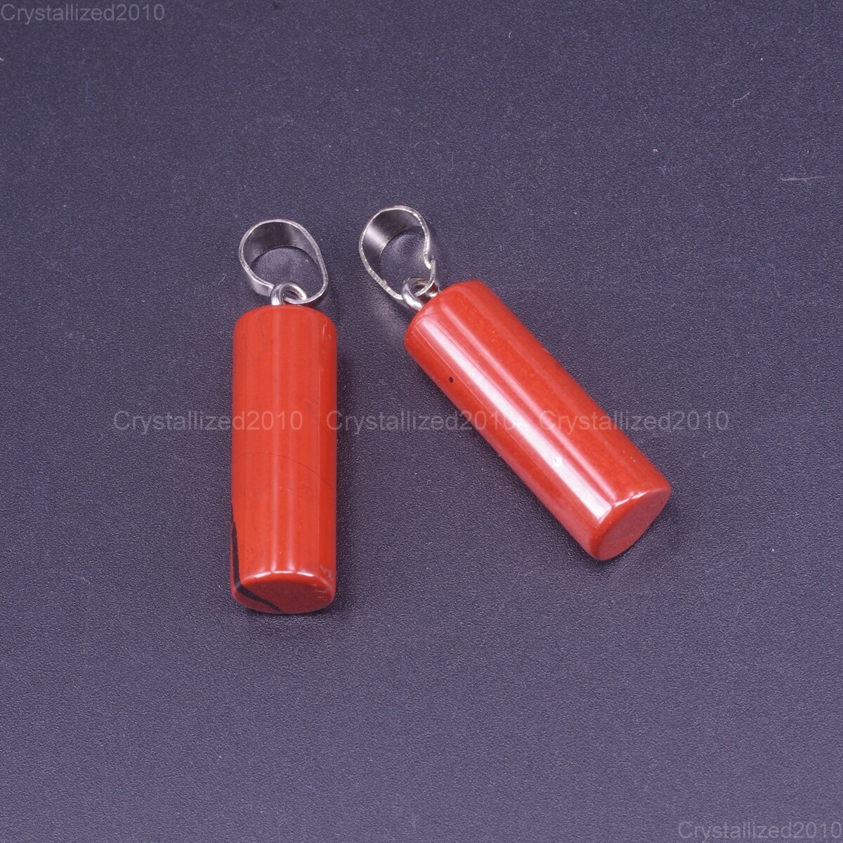 Natural Gemstones Cylinder Mixed Stone Reiki Chakra Healing Beads Pendant 8x23mm