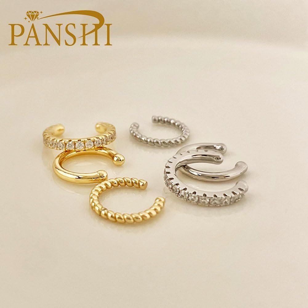 Versatile Non-Piercing Ear Cuffs – Stunning Gold/Silver Cuffs for All Occasions