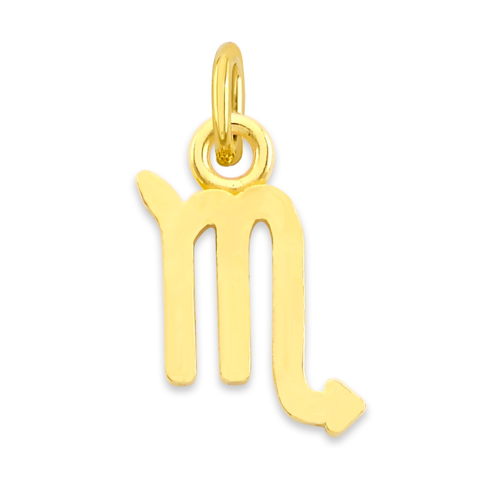 Solid Gold Zodiac Charm Available in 10k or 14k, Cute Horoscope Charm