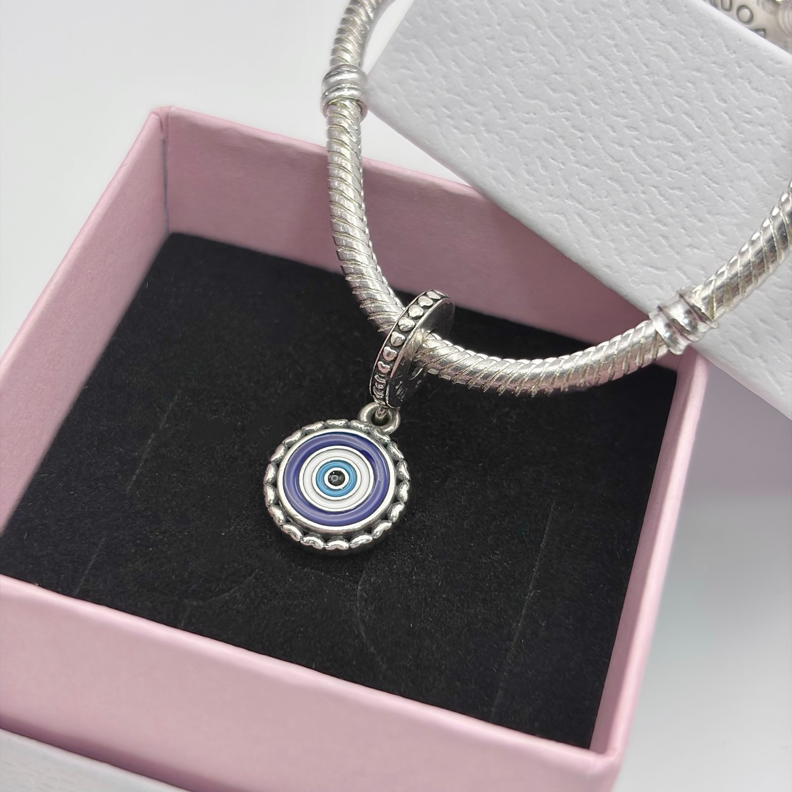 100% NEW #792018_E009 PANDORA Evil Eye Dangle Charm