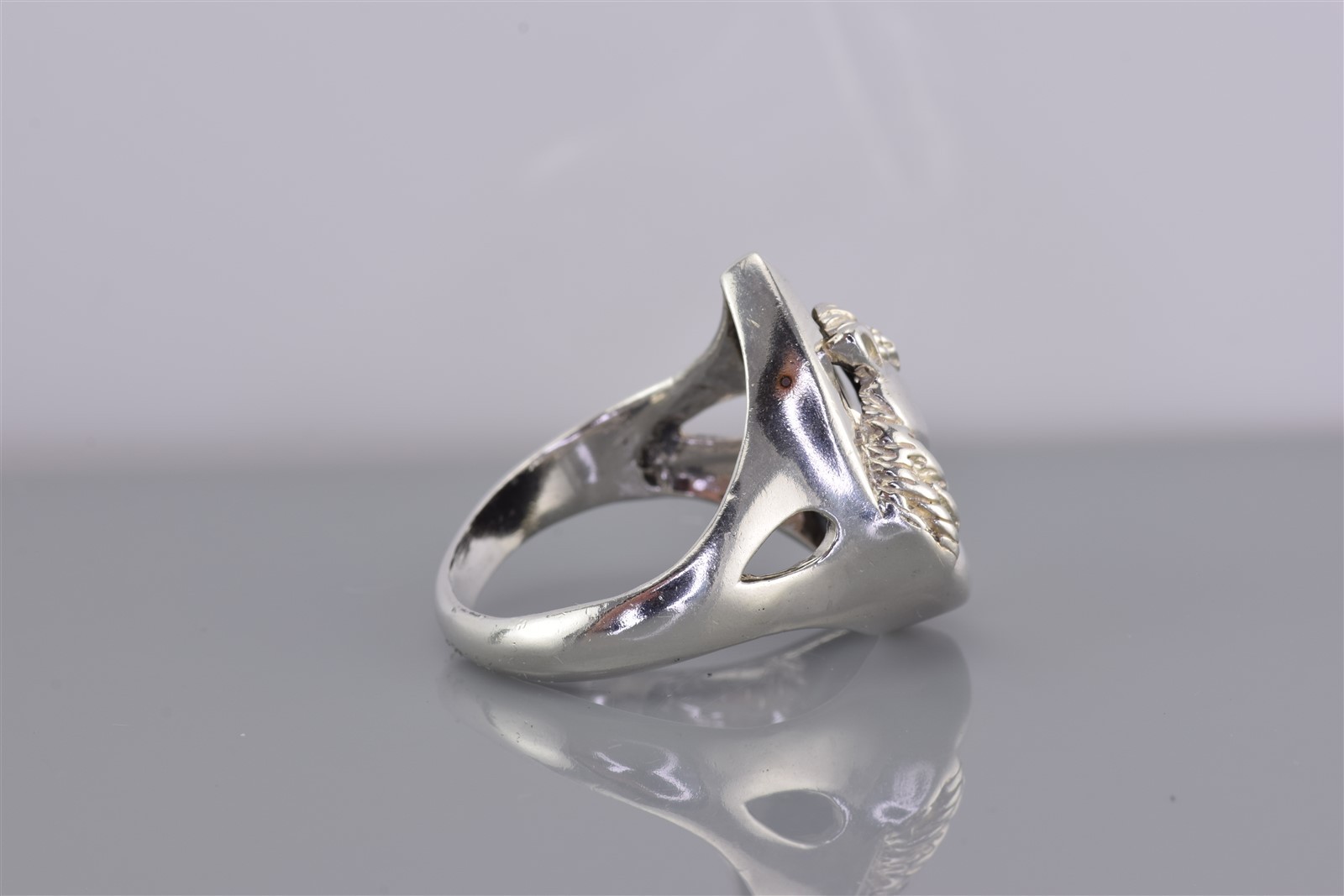 Samuel B Sterling Silver Equestrian Horse Band Ring 10g 925 Sz: 11