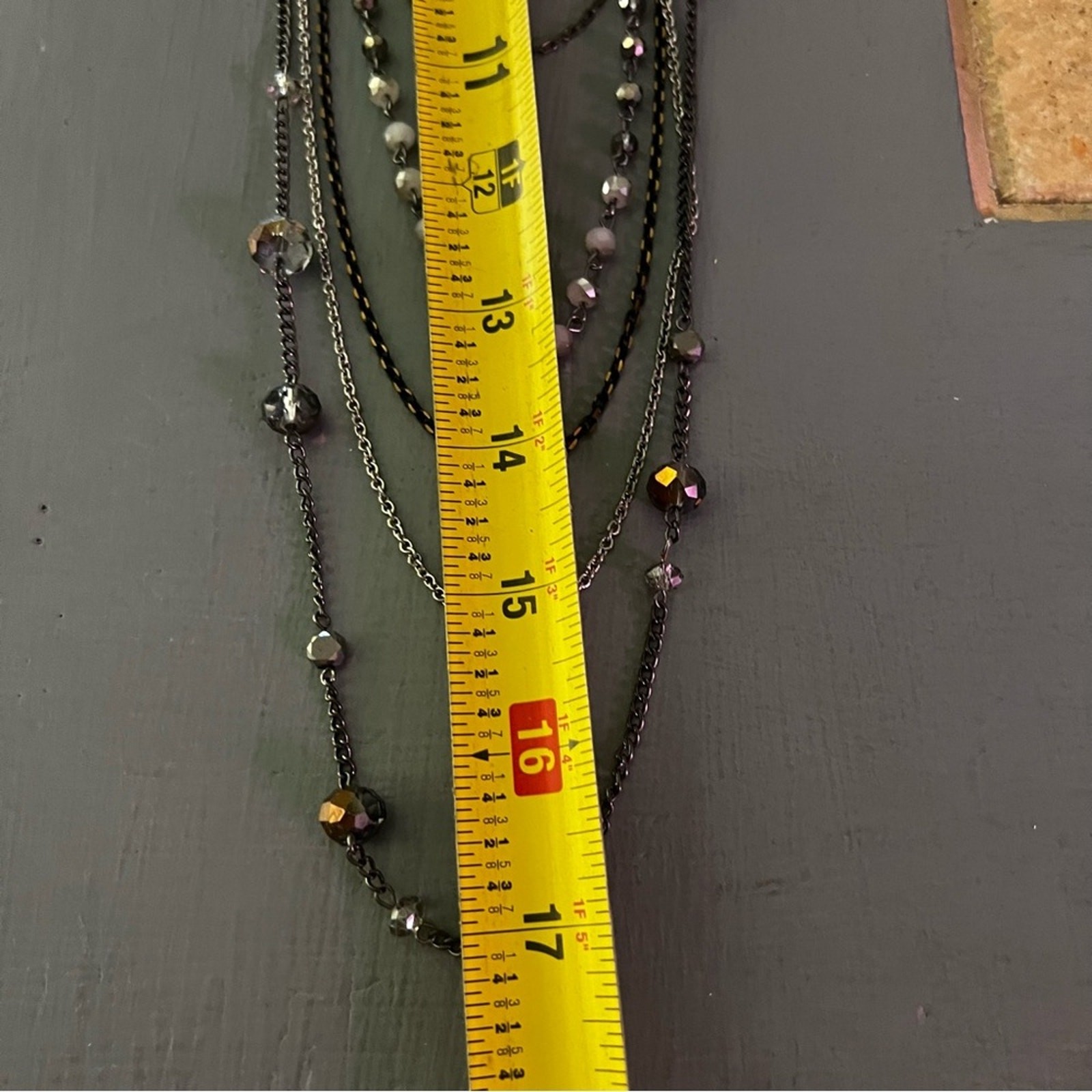 Express Multi Chain Layered Beaded Necklace