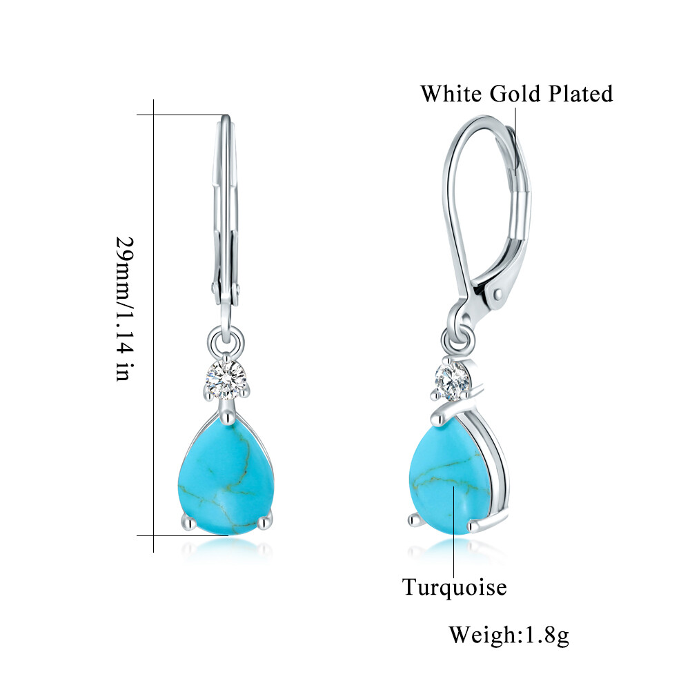 Gemstone Black Fire Opal Dangle Silver Earrings 925 Silver Women Jewelry