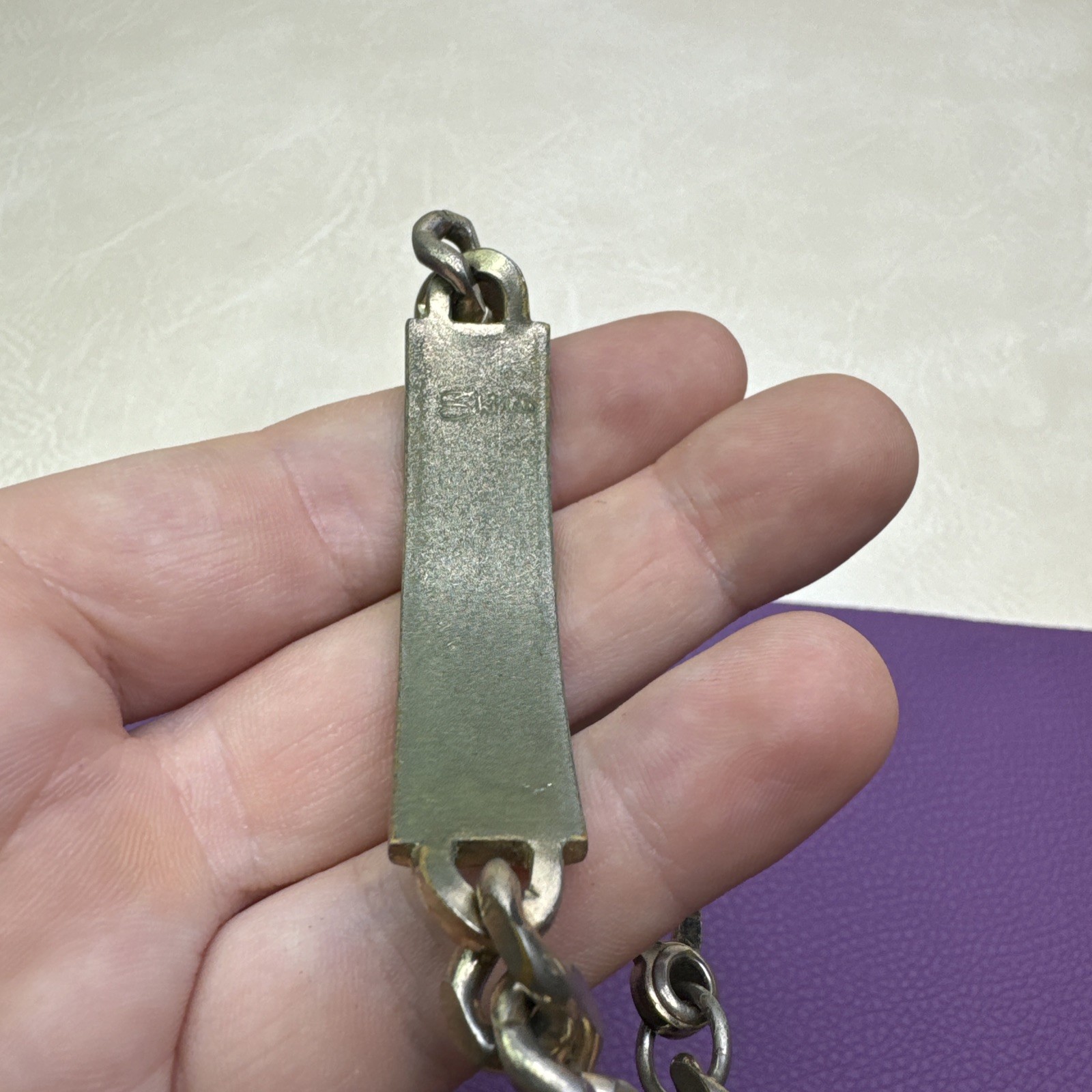 Shields ID Bracelet “J” Shield and Chain Double Lobster Claw